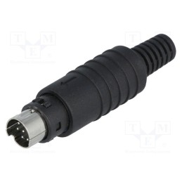 10 pcs : 4850.181 - Plug, DIN mini, male, PIN: 8, soldering, for cable