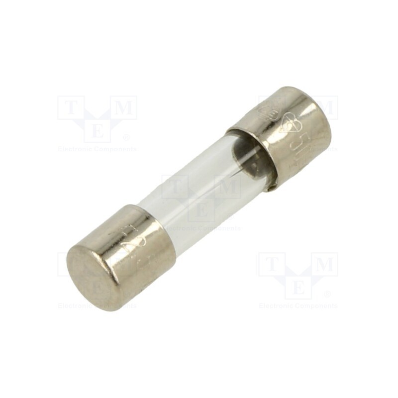 10 pcs : FSD-2.5A - Fuse: fuse, quick blow, 2.5A, 250VAC, glass, 5x20mm, brass, bulk