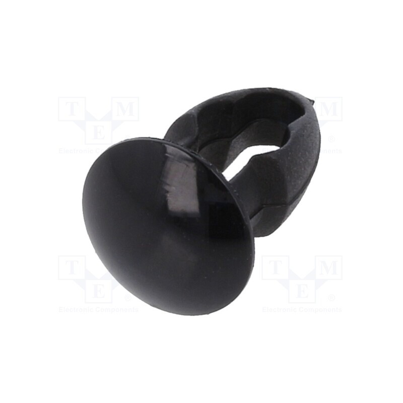 50 pcs : 3321 - Rivet, polyamide, Rivet diam: 4.8mm, L.rivet: 4mm, black, UL94V-2