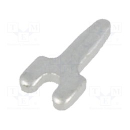 20 pcs : 4950 - Tip: solder lug, THT, brass, tinned