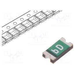 50 pcs : 0ZCJ0010FF2E - Fuse: PTC polymer, 100mA, Imax: 10A, 0ZCJ, 1206