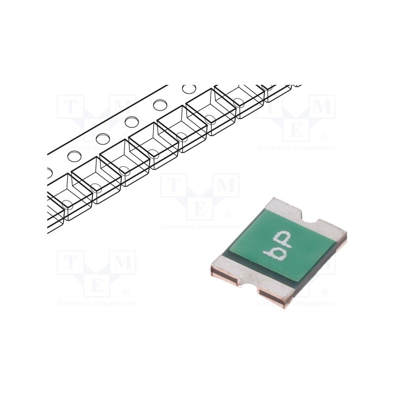 50 pcs : 0ZCH0075FF2G - Fuse: PTC polymer, 750mA, Imax: 100A, 0ZCH, 1210