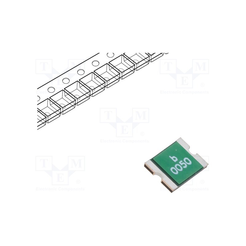 50 pcs : 0ZCG0050FF2C - Fuse: PTC polymer, 500mA, Imax: 100A, 0ZCG, 1812