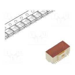 10 pcs : 5011902017 - Socket, wire-board, male, Pico-Clasp, 1mm, PIN: 20, SMT, 100V, 1A