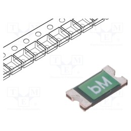 50 pcs : 0ZCJ0050FF2G - Fuse: PTC polymer, 500mA, Imax: 100A, 0ZCJ, 1206