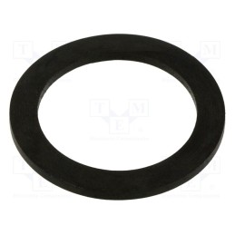 50 pcs : ENBR-WG-M25-BL-A - Gasket, NBR rubber, Thk: 1.5mm, Øint: 23.3mm, M25, black, Entrelec