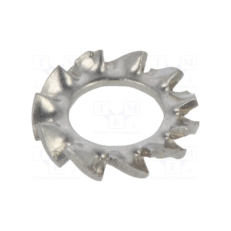 500 pcs : 1184040 - Washer, round, D8mm, acid resistant steel A4, DIN 6798A, BN 4880