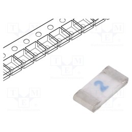 20 pcs : 0685F2000-01 - Fuse: fuse, quick blow, 2A, 125VAC, 63VDC, SMD, ceramic, C1F, 1206