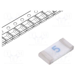 20 pcs : 0685F5000-01 - Fuse: fuse, quick blow, 5A, 125VAC, 63VDC, SMD, ceramic, C1F, 1206