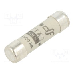 10 pcs : 420501 - Fuse: fuse, gG, 1A, 400VAC, ceramic,cylindrical,industrial, 8x31mm