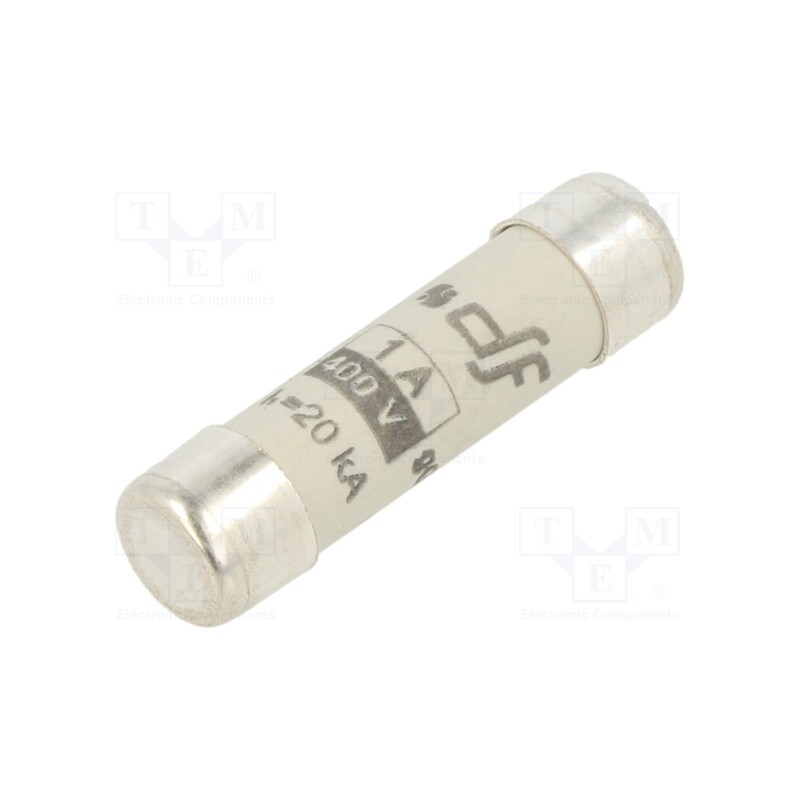 10 pcs : 420501 - Fuse: fuse, gG, 1A, 400VAC, ceramic,cylindrical,industrial, 8x31mm