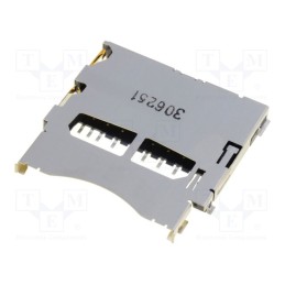 10 pcs : 5035000991 - Connector: for cards, SD, shielded,push-push, SMT, gold-plated