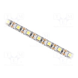 5 m : S010060CA1LZ (NEUTRAL WHITE IP20) - LED tape, white neutral, 5050, 5V, LED/m: 60, 10mm, white PCB, IP20