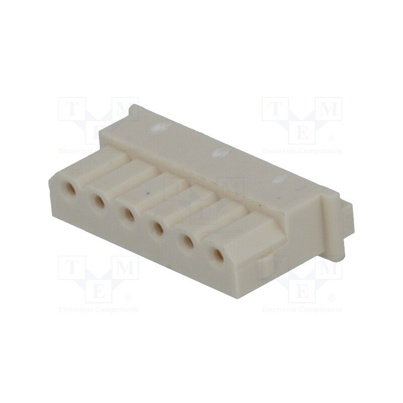 50 pcs : 50375063 - Plug, wire-board, female, Mini-SPOX, 2.5mm, PIN: 6, w/o contacts