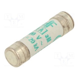 10 pcs : 411201 - Fuse: fuse, aM, 1A, 400VAC, ceramic,cylindrical,industrial, 8x31mm