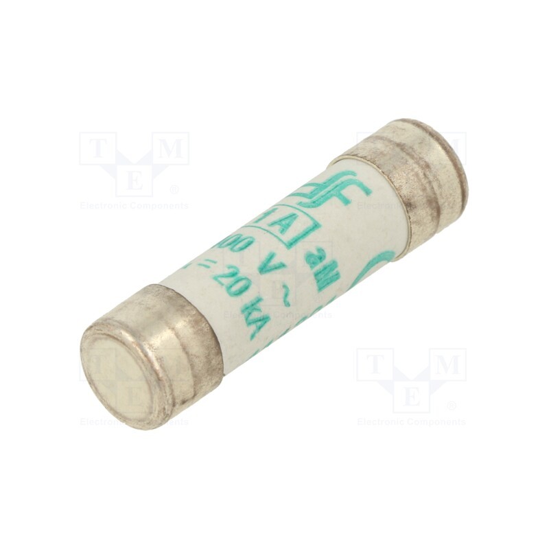 10 pcs : 411201 - Fuse: fuse, aM, 1A, 400VAC, ceramic,cylindrical,industrial, 8x31mm