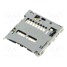 10 pcs : 504528-0892 - Connector: for cards, microSD, without card tray, SMT, PIN: 8, 0.5A