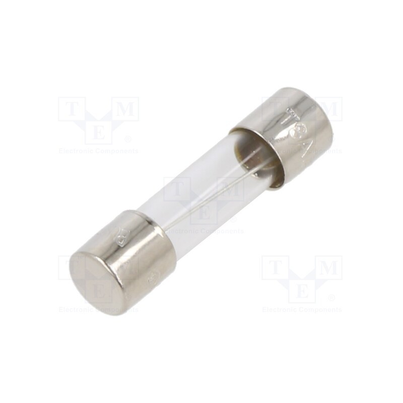 10 pcs : BK1-S506-8-R - Fuse: fuse, time-lag, 8A, 250VAC, cylindrical,glass, 5x20mm, brass