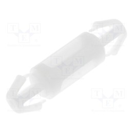 100 pcs : FIX-LCC-9.5 - PCB distance, polyamide, L: 9.5mm, latch/latch, natural, UL94V-2