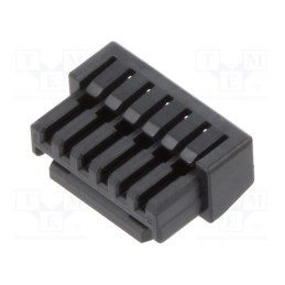 50 pcs : 5055650601 - 1.25WTB SINGLE REC HSG 6CKT BLACK