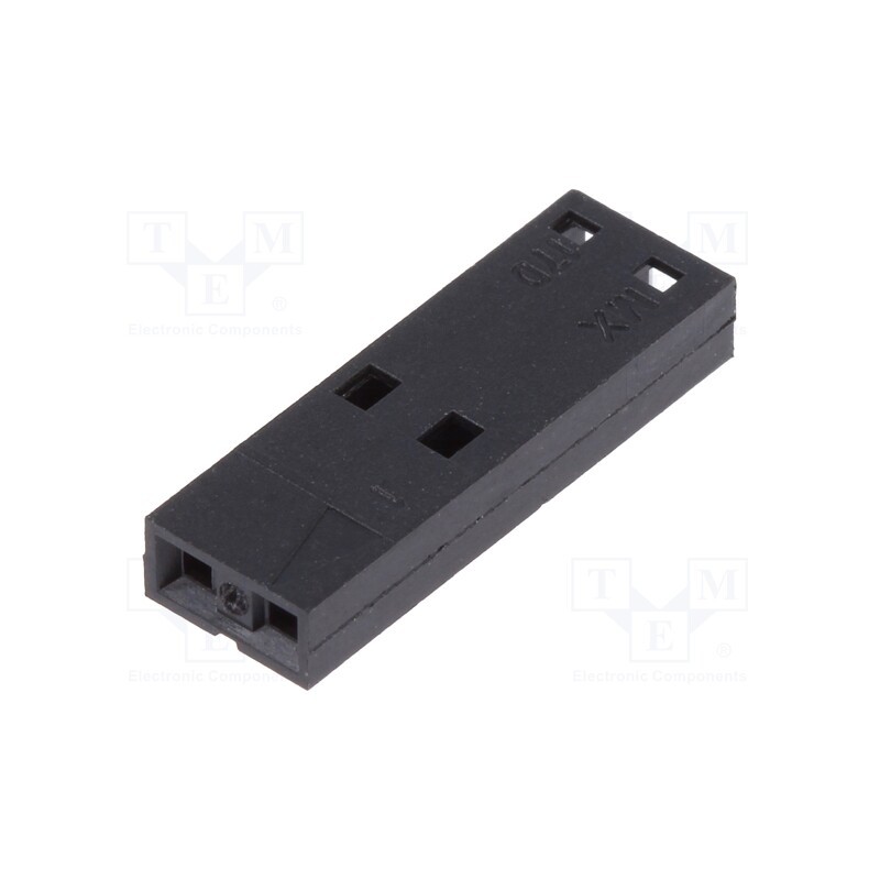 10 pcs : 50579002 - Plug, wire-wire/PCB, female, SL, 2.54mm, PIN: 2, w/o contacts