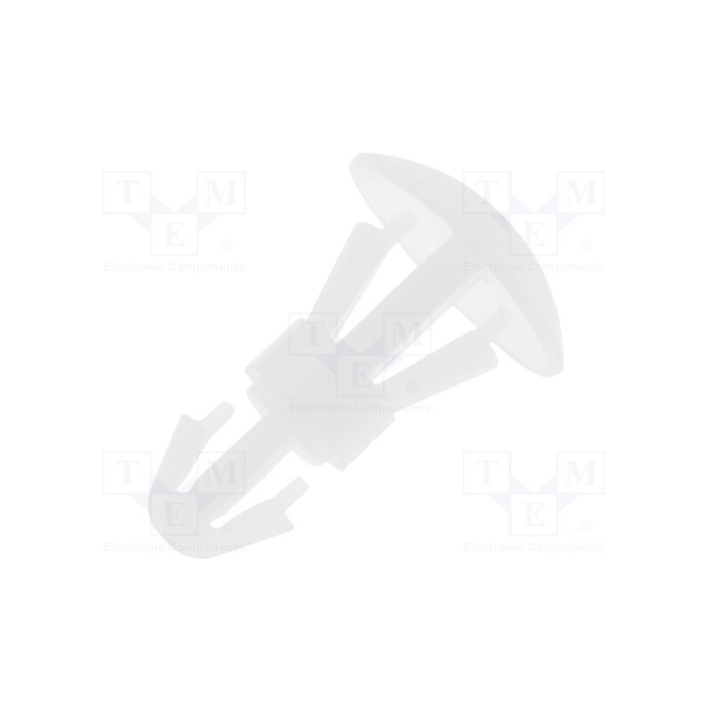 100 pcs : FIX-RCA-5 - Assembly stud, polyamide, L: 5mm, snap fastener, natural, UL94V-2