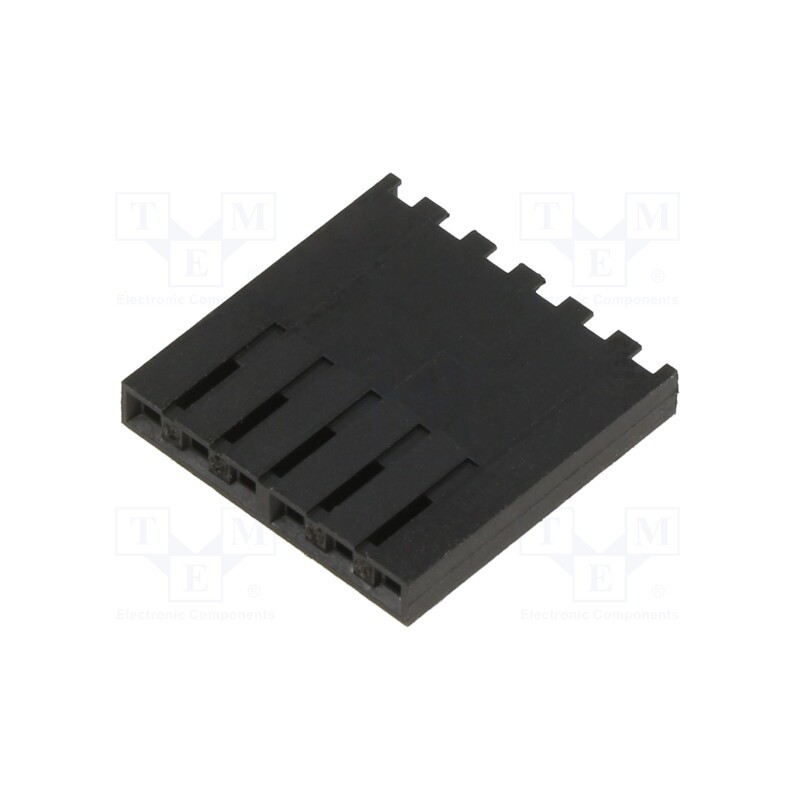 50 pcs : 50579006 - Plug, wire-wire/PCB, female, SL, 2.54mm, PIN: 6, w/o contacts