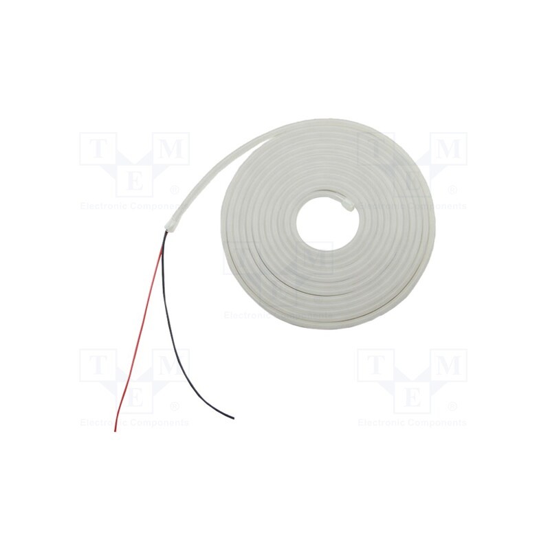 5 m : N006120BB1LZ (WARM WHITE) - NEON LED tape, white warm, 2835, 12V, LED/m: 120, 6mm, IP65, 8W/m