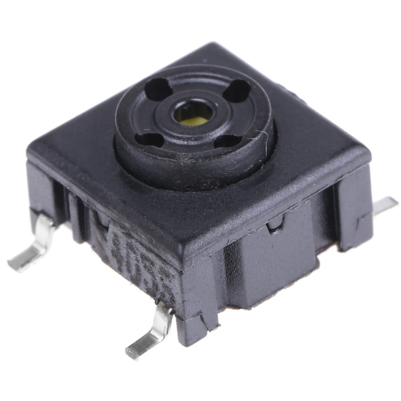 1 pcs - IP67 Black Tact Switch, SPST 50 mA @ 24 V dc