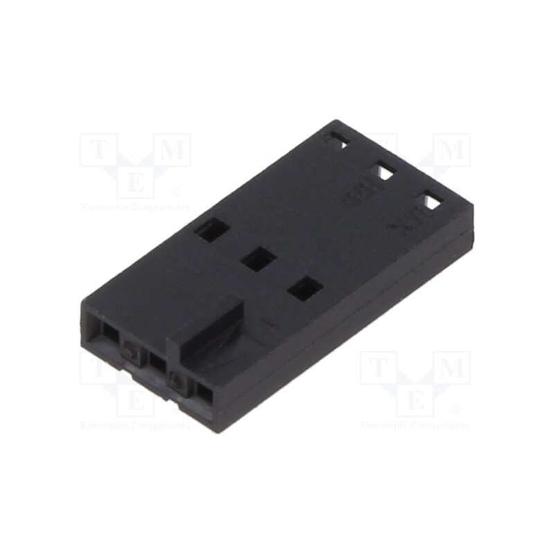 50 pcs : 50579203 - Plug, wire-wire/PCB, female, SL, 2.54mm, PIN: 3, w/o contacts