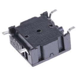 1 pcs - IP67 Black Tact Switch, SPST 50 mA @ 24 V dc