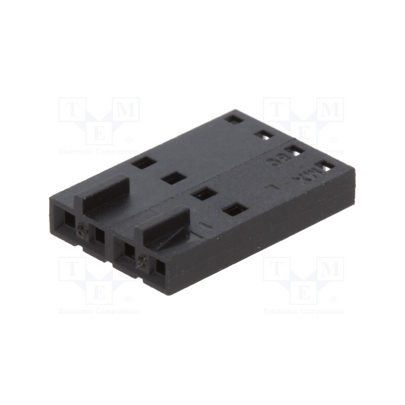 50 pcs : 50579204 - Plug, wire-wire/PCB, female, SL, 2.54mm, PIN: 4, w/o contacts