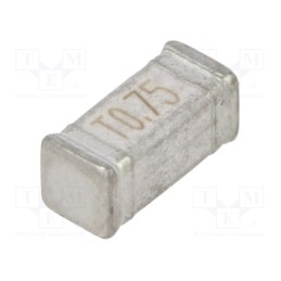 10 pcs : TR1-2410TD750-R - Fuse: fuse, time-lag, 750mA, 250VAC, 60VDC, soldered,SMD, 2410TD