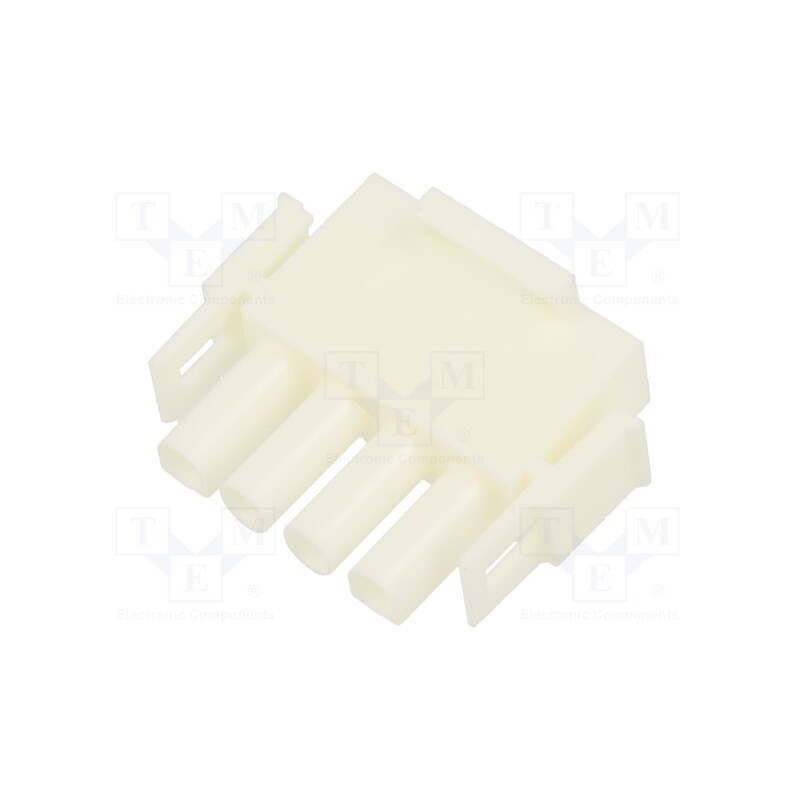 50 pcs : 50841045 - Plug, wire-wire/PCB, male/female, MLX, 6.35mm, for cable, PIN: 4