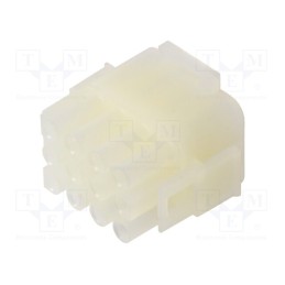 10 pcs : 50841120 - Plug, wire-wire/PCB, male/female, MLX, 6.35mm, for cable, PIN: 12