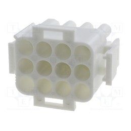 10 pcs : 50841125 - Plug, wire-wire/PCB, male/female, MLX, 6.35mm, for cable, PIN: 12