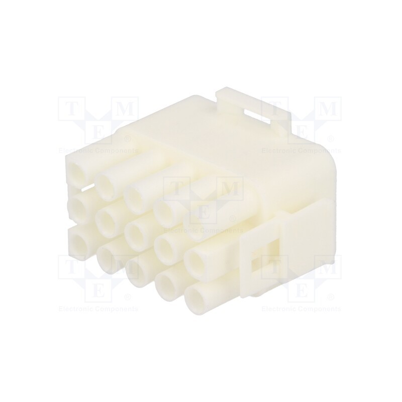 10 pcs : 50841155 - Plug, wire-wire/PCB, male/female, MLX, 6.35mm, for cable, PIN: 15