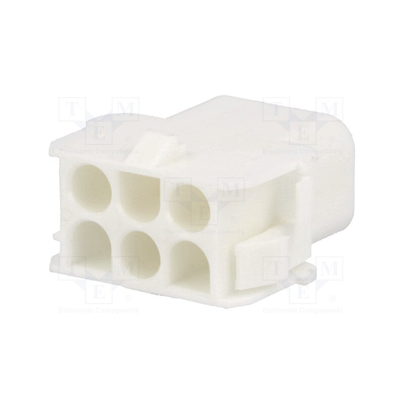 20 pcs : 50842062 - Plug, wire-wire, male/female, MLX, 6.35mm, PIN: 6, Layout: 2x3