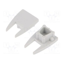 10 set : 68550022 -AS - Cap for LED profiles, grey, 2pcs, ABS, MIKRO10
