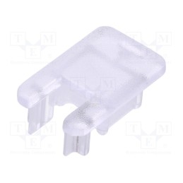 10 set : 70290000 -AS - Cap for LED profiles, transparent, 2pcs, polycarbonate