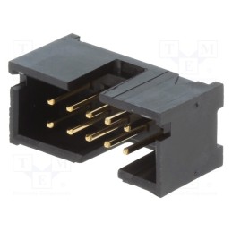10 pcs : 5103309-1 - Socket, IDC, male, PIN: 10, straight, THT, gold-plated, 2.54mm, black