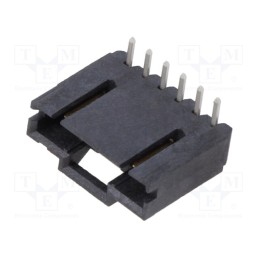 10 pcs : 5-103635-5 - Socket, wire-board, male, AMPMODU MTE, 2.54mm, PIN: 6, THT, on PCBs