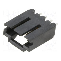 10 pcs : 5-103735-3 - Socket, wire-board, male, AMPMODU MTE, 2.54mm, PIN: 4, THT, on PCBs
