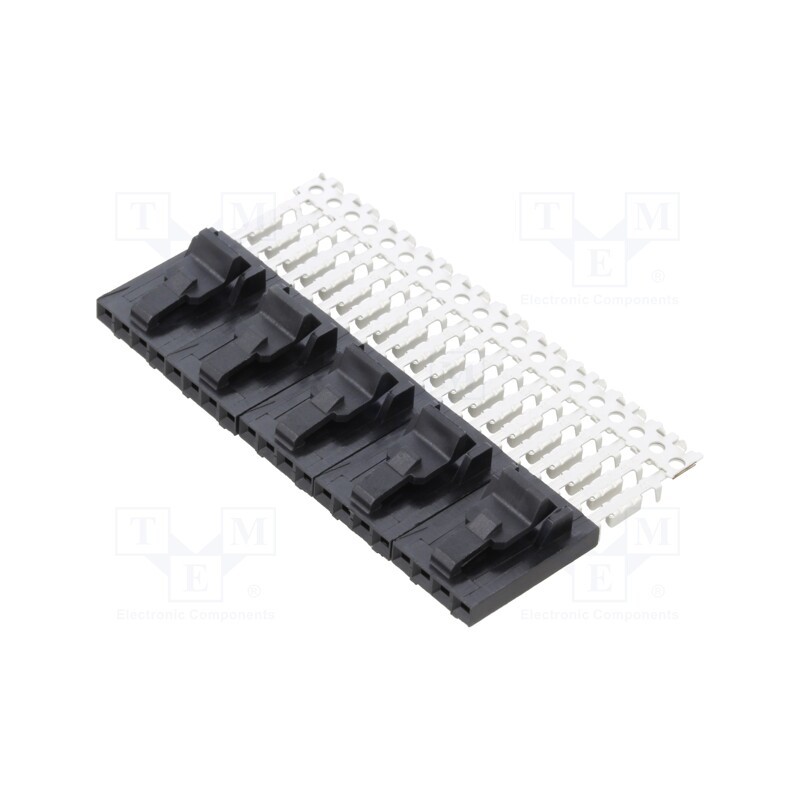 10 pcs : 5-103956-3 - Plug, wire-board, female, AMPMODU MTE, 2.54mm, PIN: 4, IDC, tinned