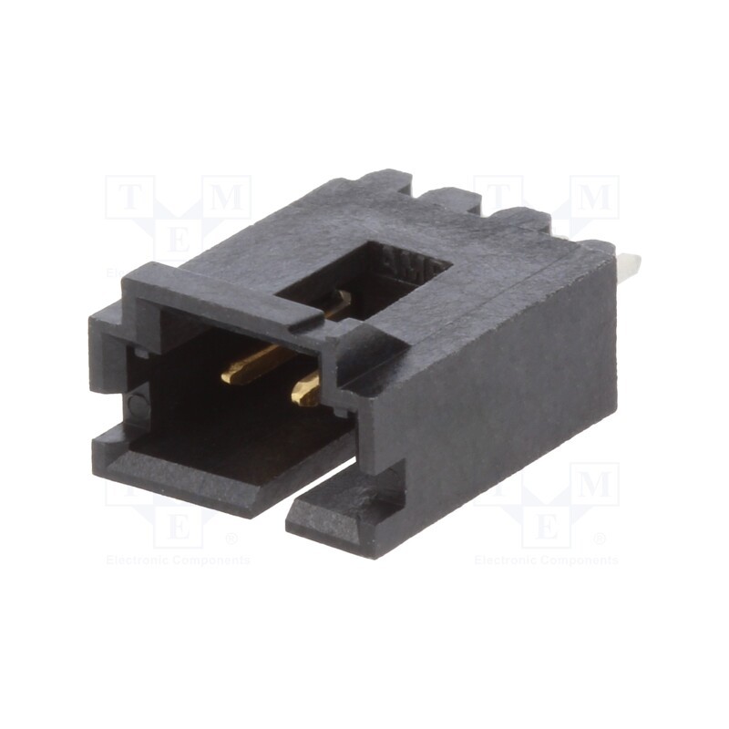 10 pcs : 5-104363-2 - Socket, wire-board, male, AMPMODU MTE, 2.54mm, PIN: 3, THT, on PCBs