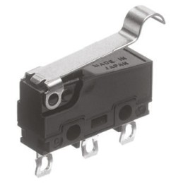 1 pcs - Panasonic Simulated Roller Lever Micro Switch, Solder Terminal, 3 A @ 250 V ac, SP-CO, IP40