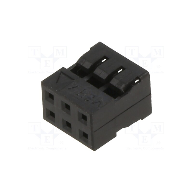 50 pcs : 511100650 - Plug, wire-wire/PCB, female, Milli-Grid, 2mm, PIN: 6, w/o contacts