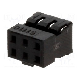 20 pcs : 511100660 - Plug, wire-wire/PCB, female, Milli-Grid, 2mm, PIN: 6, w/o contacts