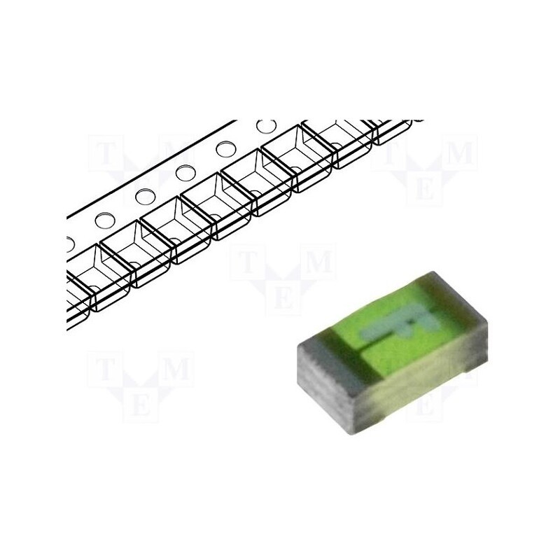 10 pcs : 3412.0121.22 - Fuse: fuse, ultra rapid, 3A, 32VAC, 32VDC, SMD, 1.6x0.8mm, copper