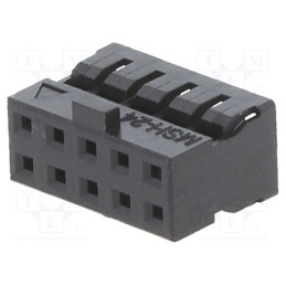 50 pcs : 511101051 - Plug, wire-wire/PCB, female, Milli-Grid, 2mm, PIN: 10, for cable